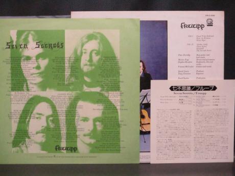 Fruupp Seven Secrets Japan Orig. LP INSERT