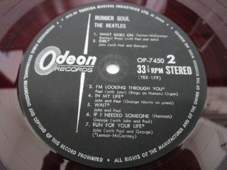 Beatles Rubber Soul Japan Orig. LP ODEON RED WAX