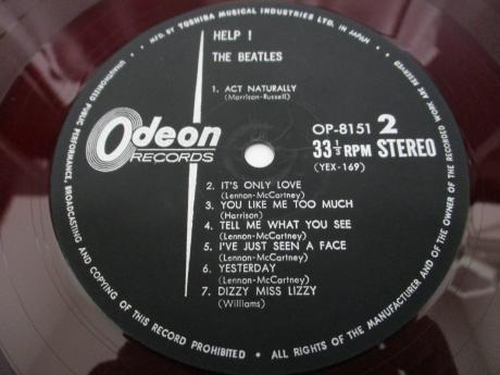 Beatles Help ! Japan Early Press LP G/F DIF ODEON RED WAX