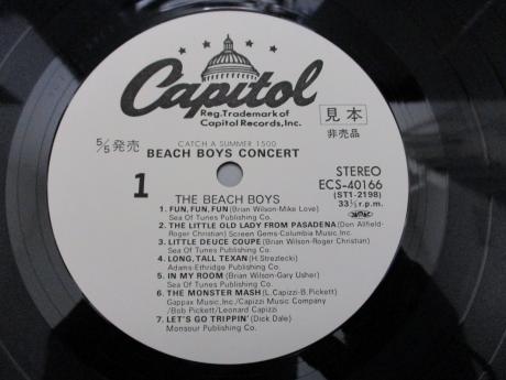 Beach Boys Concert Japan PROMO LP OBI WHITE LABEL