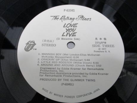 Rolling Stones Love You Live Japan Orig. PROMO 2LP OBI WHITE LABELS