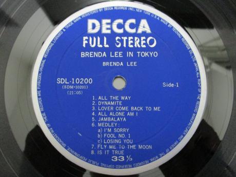Brenda Lee In Tokyo Japan Orig. LP OBI G/F COVER