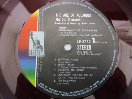 5th Dimension Age of Aquarius Japan Orig. LP RED WAX