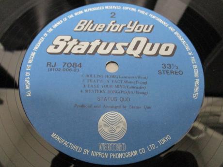 Status Quo Blue For You Japan Orig. LP OBI