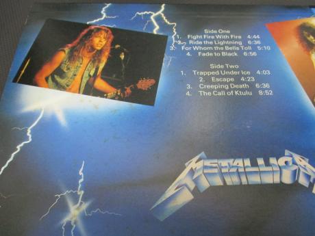 Metallica Ride the Lightning Japan Orig. LP OBI