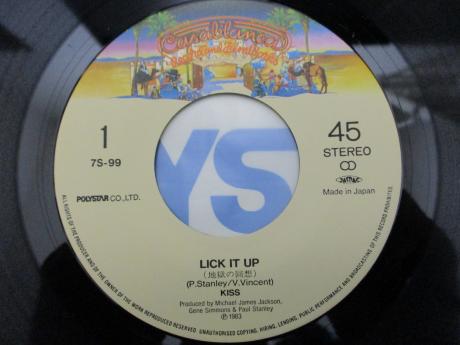 Kiss Lick It Up Japan Orig. 7" RARE PS