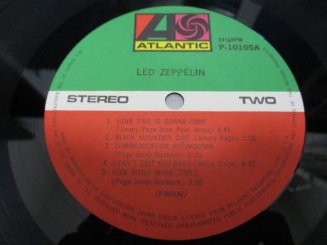 Led Zeppelin 1st Same Title Japan Rare LP OBI BIG POSTER