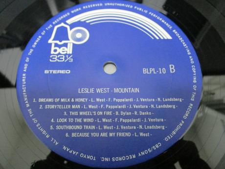 Leslie West Mountain Japan Early Press LP DIF G/F