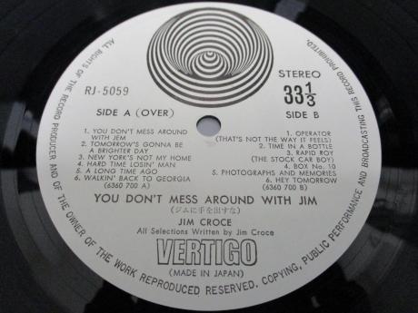 Jim Croce You Don't Mess Around With Japan Orig. LP OBI