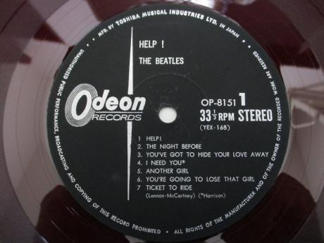 Beatles Help ! Japan Early Press LP G/F DIF ODEON RED WAX