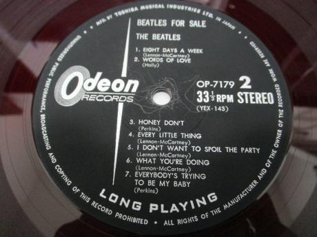 Beatles For Sale Japan Orig. LP G/F ODEON RED WAX