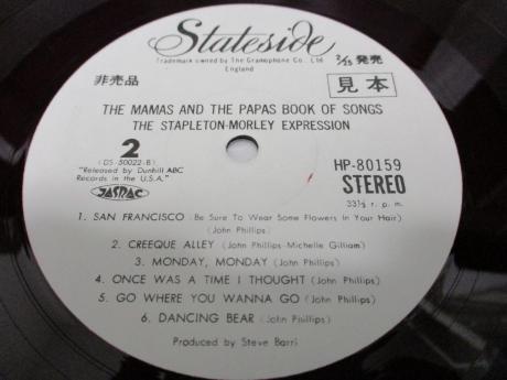 Mamas & Papas Book Of Songs Japan PROMO LP RED WAX
