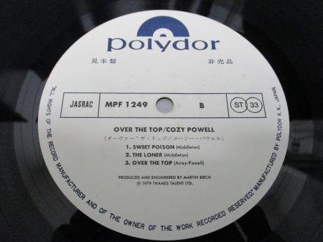 Rainbow Cozy Powell Over the Top Japan PROMO LP OBI PRO-SHEET