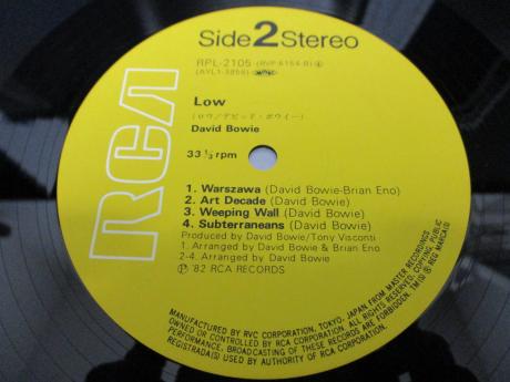 David Bowie Low Japan Rare LP WHITE OBI