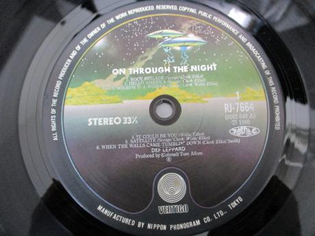 Def Leppard On Through the Night Japan Orig. LP OBI