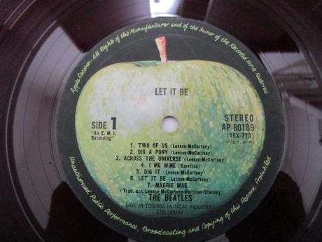 Beatles Let It Be Japan Orig. LP OBI RED WAX