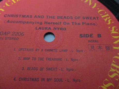 Laura Nyro Christmas and Beads of Sweat Japan PROMO LP CAP OBI SHRINK