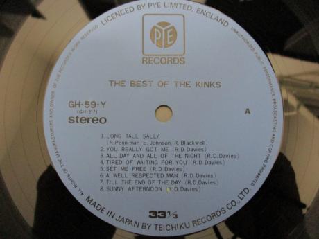 Kinks The Best Of Japan ONLY LP OBI INSERT