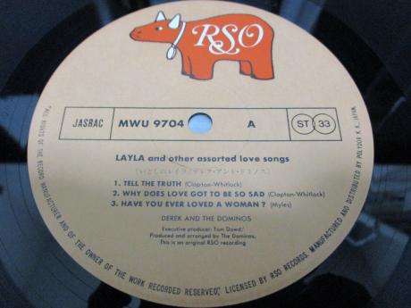 Derek & The Dominos - Layla & Other Assorted Love, RSO – MWU 9703/4 Japan Gatefold 2xLP & OBI Derek & The Dominos - Layla & Other Assorted Love, RSO – MWU 9703/4 Japan Gatefold 2xLP & OBI