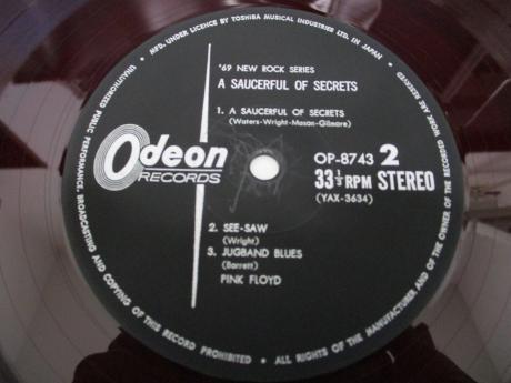 Pink Floyd A Saucerful of Secrets Japan Orig. LP RED WAX DIF