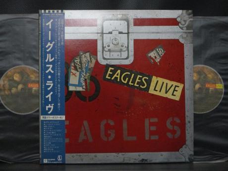 Eagles Live Japan Orig. 2LP OBI POSTER COMPLETE