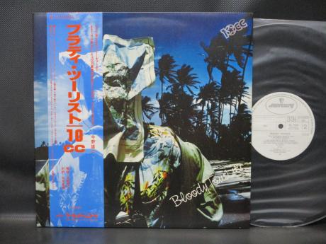 10cc Bloody Tourists Japan Orig. PROMO LP OBI WHITE LABEL