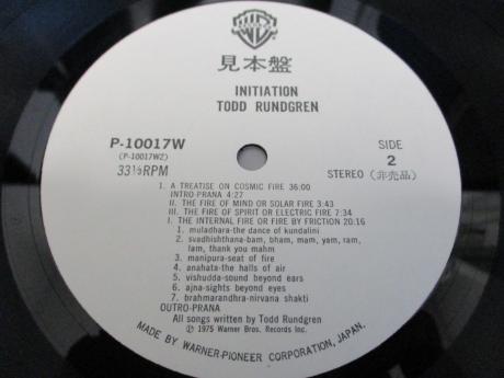 Todd Rundgren Initiation Japan PROMO LP OBI WHITE LABEL