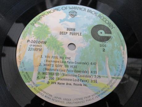 Deep Purple Burn Japan BURRN! ED LP PURPLE OBI