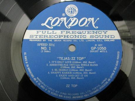 ZZ TOP Tejas Japan Early Press LP OBI