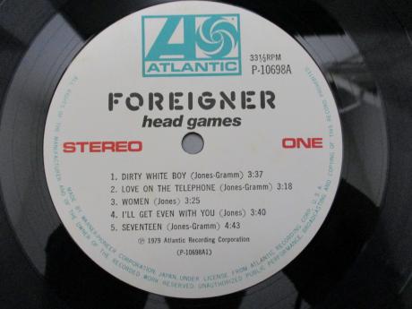 Foreigner Head Games Japan Orig. LP OBI INSERT