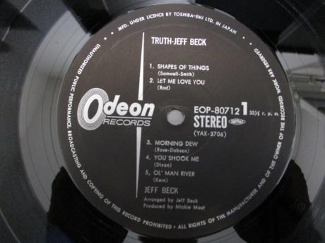 Jeff Beck Truth Japan Early Press LP PINK OBI G/F BOOKLET
