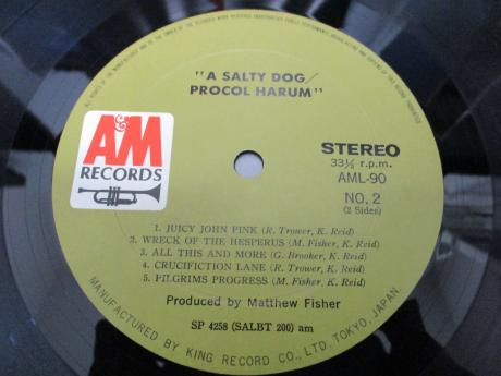 Procol Harum A Salty Dog Japan Orig. LP G/F DIF