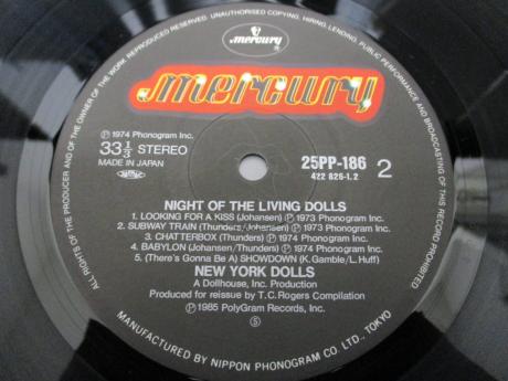 New York Dolls Night of the Living Dolls Japan Orig. LP OBI