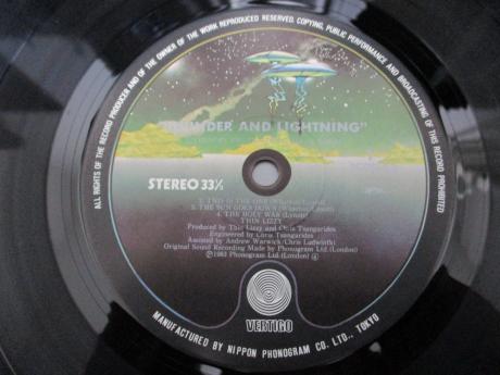 Thin Lizzy Thunder and Lightning Japan Orig. LP OBI