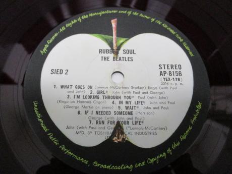 Beatles Rubber Soul Japan Apple 1st Press LP OBI RED WAX EX