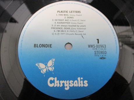 Blondie Plastic Letters Japan Orig. LP OBI