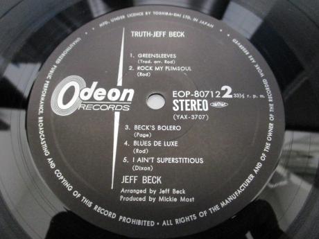 Jeff Beck Truth Japan Early Press LP PINK OBI G/F BOOKLET