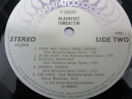 Blackfoot Tomcattin’ Japan Orig. LP OBI