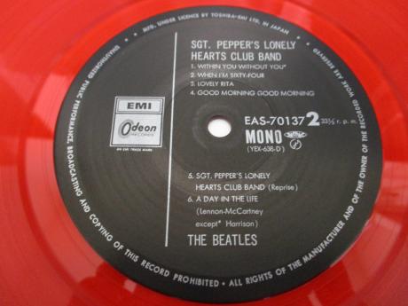 Beatles Sgt Pepper’s Lonely Hearts Club Band Japan LTD LP OBI RED WAX MONO