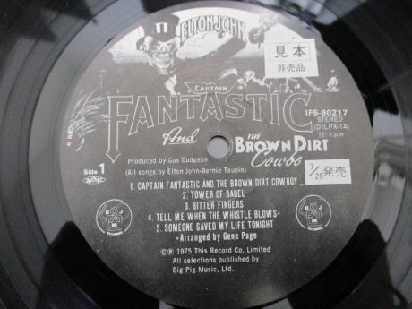 Elton John Captain Fantastic and the Brown Dirt Cowboy Japan Orig. PROMO LP OBI