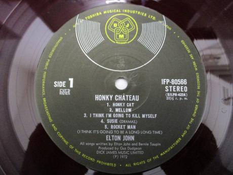 Elton John Honky Chateau Japan Orig. LP Rare RED WAX