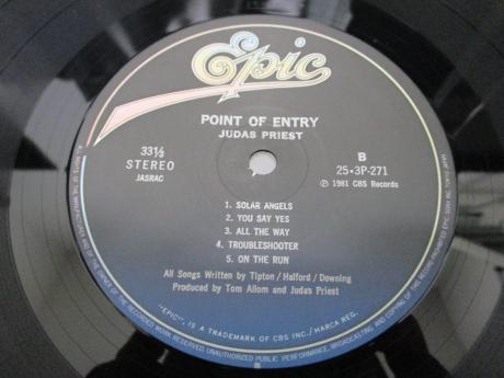 Judas Priest Point of Entry Japan Orig. LP OBI