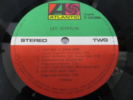 Led Zeppelin 1st S/T Same Title Japan Rare LP OBI BIG POSTER