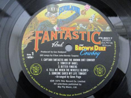 Elton John Captain Fantastic & Brown Dirt Cowboy Japan Orig. LP OBI COMPLETE