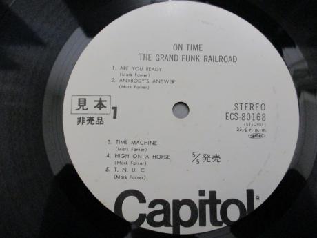 Grand Funk Railroad On Time Japan TOUR ED PROMO LP OBI WHITE LABEL