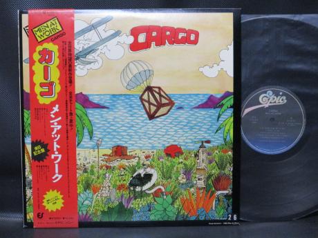 Men At Work Cargo Japan Orig. LP OBI INSERT