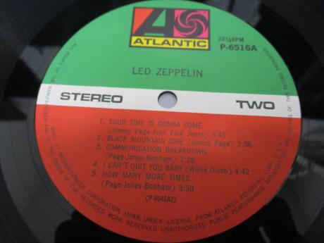 Led Zeppelin 1st Same Title Japan 10th Anniv LTD LP OBI