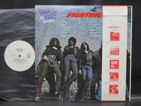 Thin Lizzy Fighting Japan Orig. PROMO LP OBI WHITE LABEL