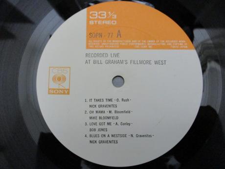 Michael Bloomfield VA Live at Bill Graham's Fillmore West Japan Rare LP GREEN OBI