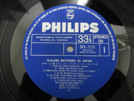 Scott Walker Walker Brothers In Japan Only Live LP G/F
